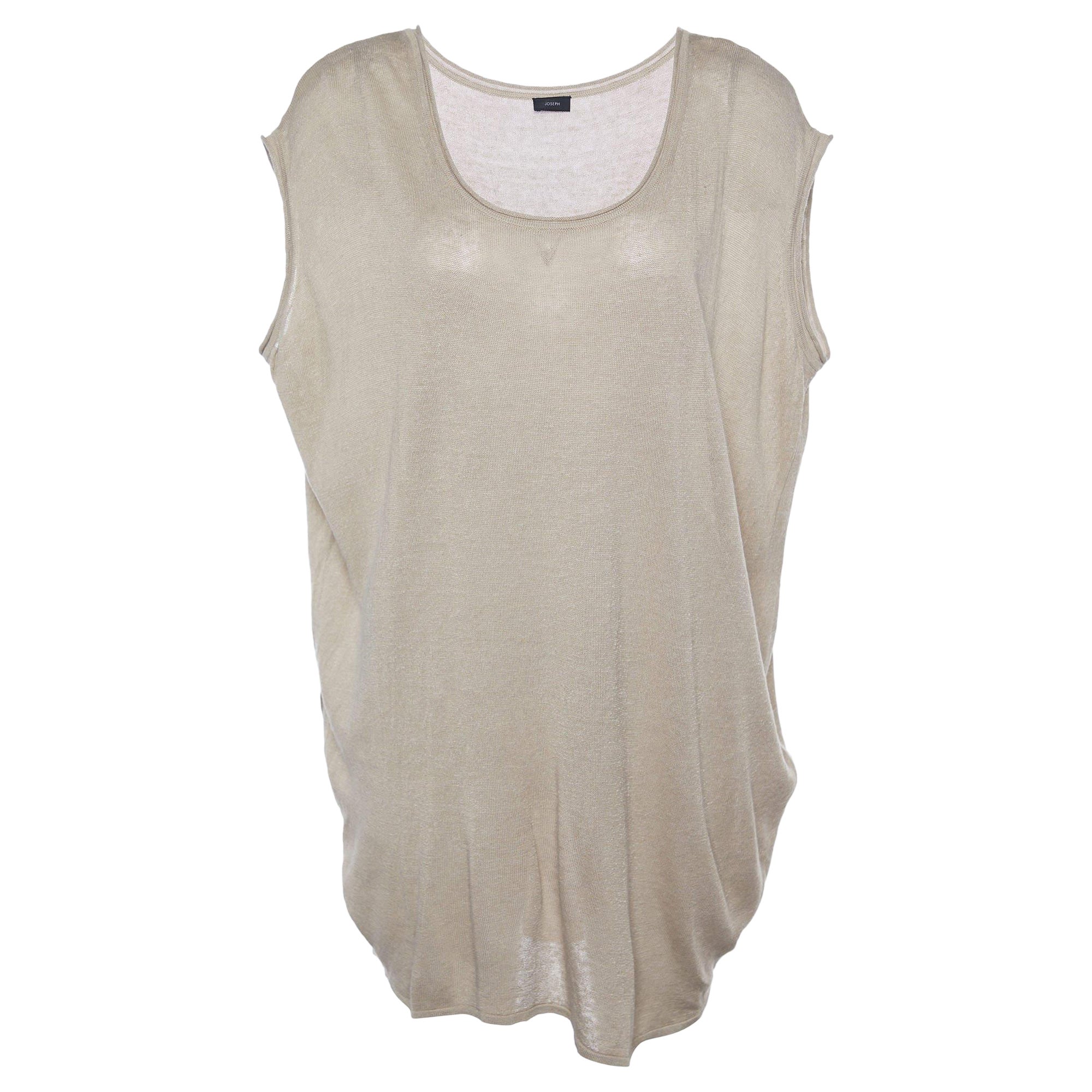 Joseph Tunica oversize in lino fluido beige L.L.A.