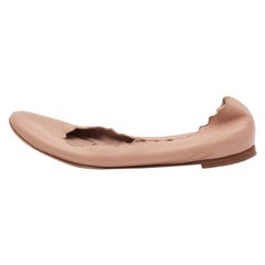 Ballerine Chloe Laurena smerlate in pelle beige misura 38
