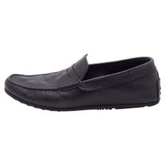 Tod's Driving Penny Loafers en cuir noir Taille 39.5