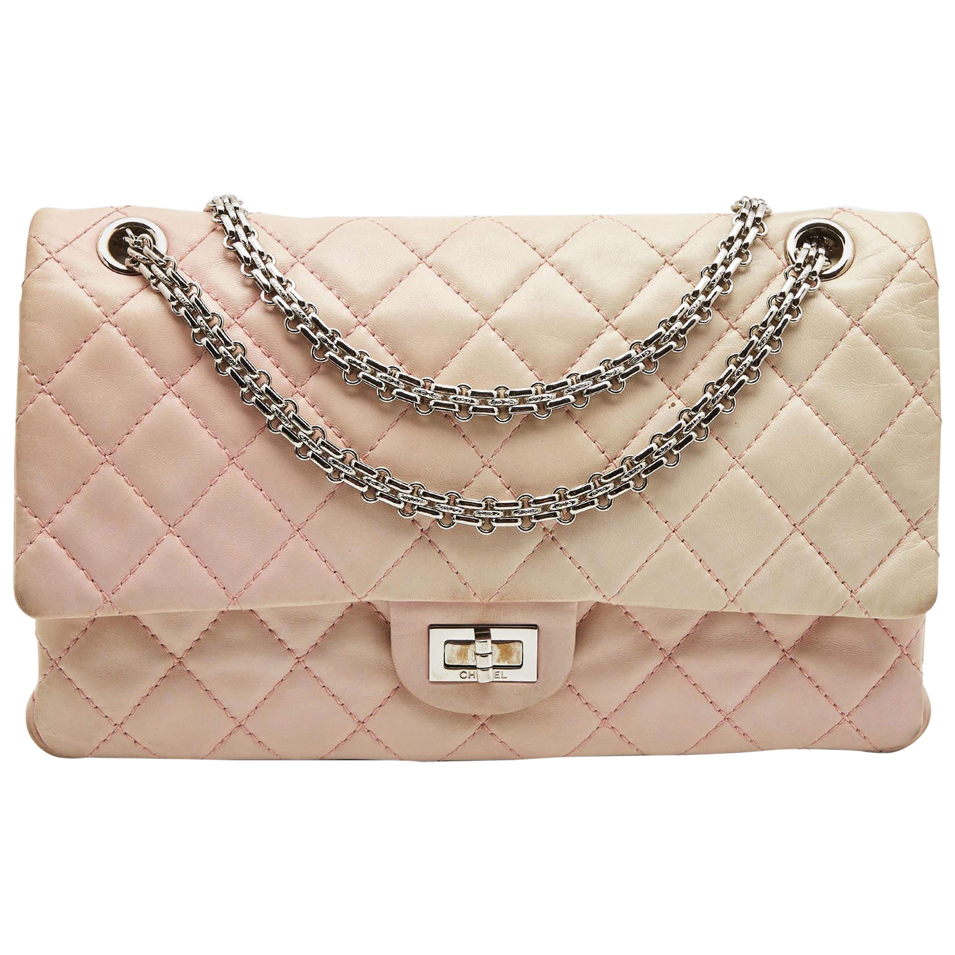 Chanel Pink Ombre Quilted Leather Reissue 2.55 Classic 226 Flap Bag