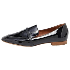 Malone Souliers Pantofole da fumo in vernice nera taglia 38