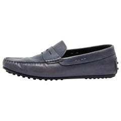 Tods - Mocassins en cuir bleu, taille 41,5