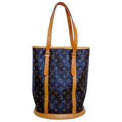 Classic Louis Vuitton Monogram Bucket Bag GM Large Tote Vintage 2005