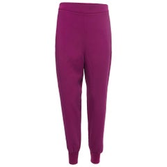 Stella McCartney Purple Crepe Jogger Pants S