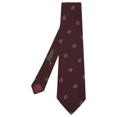 Giorgio Armani - Cravatta in seta jacquard bordeaux