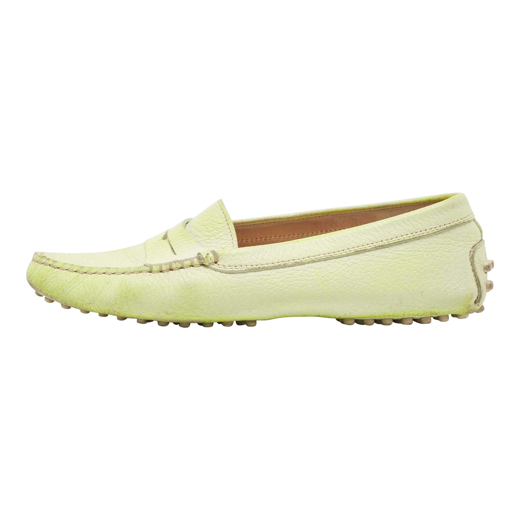 Tod's Mocasines Slip On de piel bicolor neón talla 36
