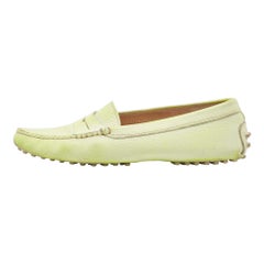 Tod's Slip On Loafers Neon Two Tone Cuir Penny Taille 36