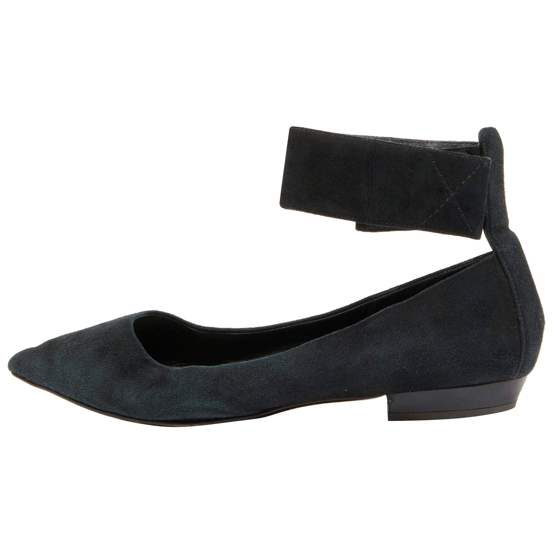 Giuseppe Zanotti Ballerines en daim noir à lanières Taille 37