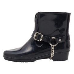 Marc by Marc Jacobs Black Rubber Rain Boots Size 38