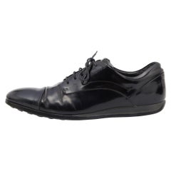 Tod's Schwarz Leder Schnürer Derby Größe 41.5