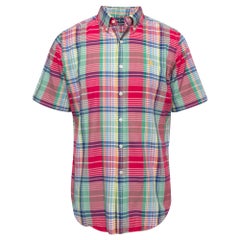 Ralph Lauren Camisa de manga corta de algodón con estampado multicolor M