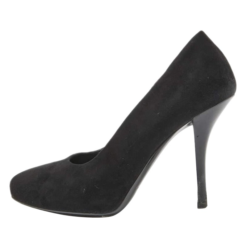 Balenciaga Black Suede Pumps Size 37 For Sale