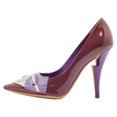 Louis Vuitton Pumps Riviera in vernice viola taglia 34