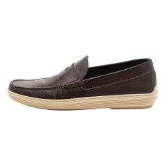 Tod's Driver Loafers aus braunem Leder Größe 39.5