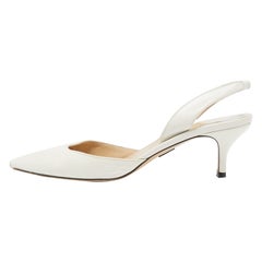 Paul Andrew escarpins Rhea en cuir blanc, taille 37,5