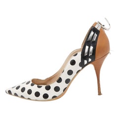 Sophia Webster Tricolor Polka Dot Leather Liberty Pointed Toe Pumps Size 39