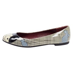 Marc by Marc Jacobs Multicolour Printed Patent Leather Ballet Flats Size 36
