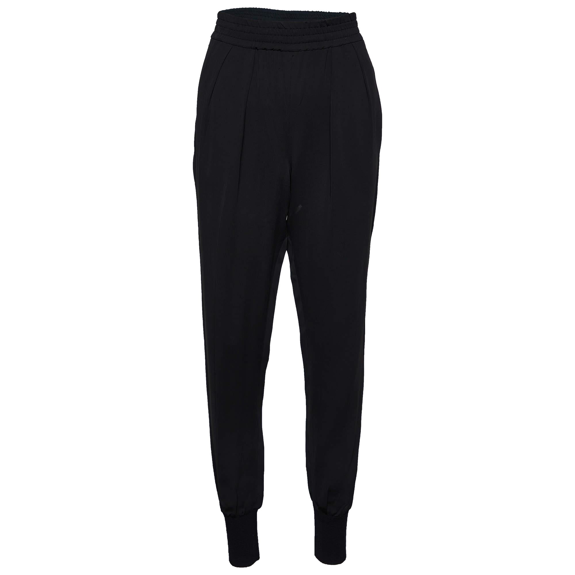 Stella McCartney - Joggers in crêpe nero S