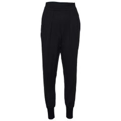 Stella McCartney Black Crepe Joggers S