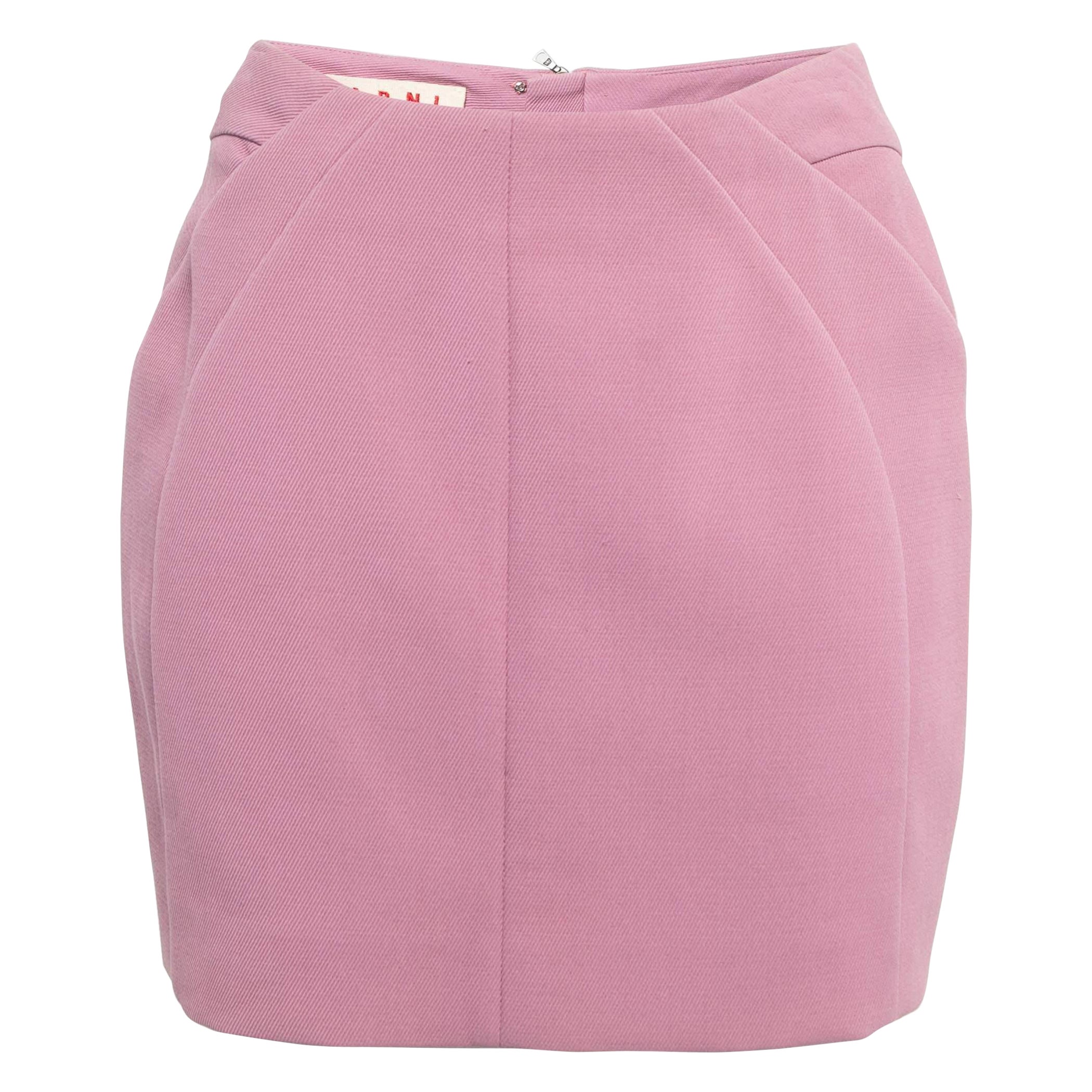 Marni Pink Cotton Mini Skirt M