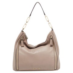 Michael Kors Beige Leather Matilda Shoulder Bag