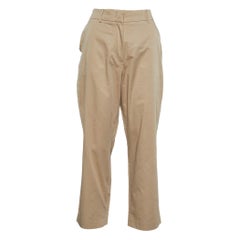 Weekend Max Mara Pantalones Chinos Algodón Beige S