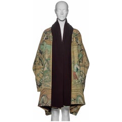Dolce & Gabbana Tapestry-Print Oversized Cocoon Coat, FW 1993