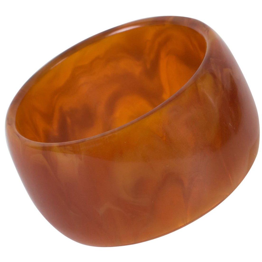 Bracciale in bachelite Bangle Red Tea Amber in vendita