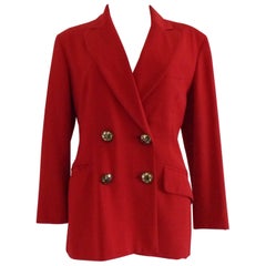 Moschino Cheap & Chic Red Wool Jacket