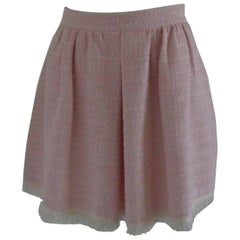1980s Noshua Pink Skirt with fringes