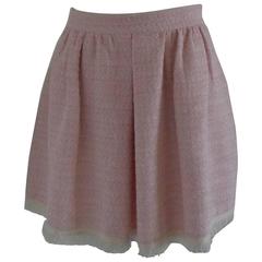 1980s Noshua Pink Skirt with fringes 5