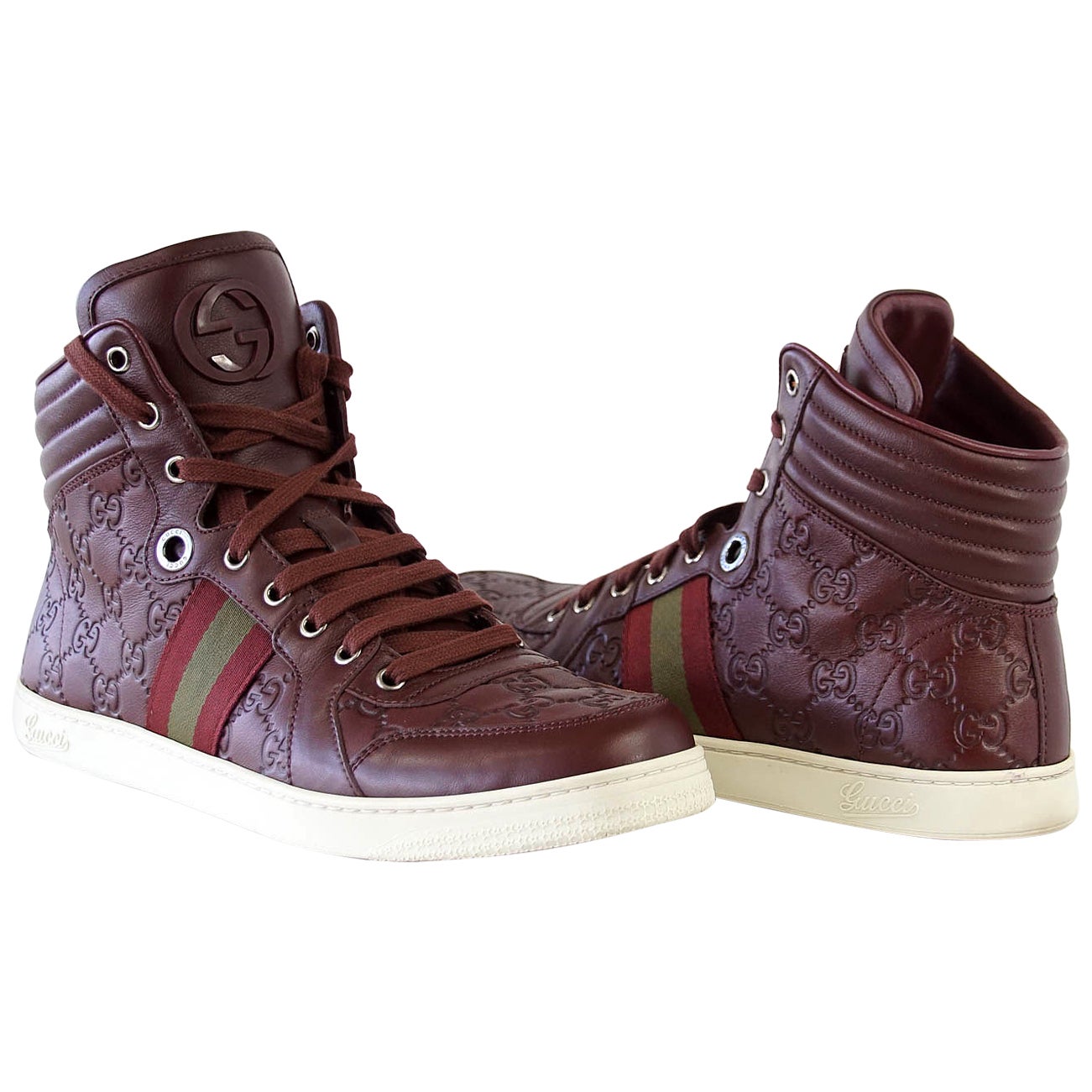 Mens Gucci High Top Sneakers - 4 For Sale on 1stDibs