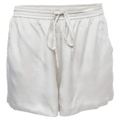 Short en satin de soie à taille élastiquée Chloe Off-White M.
