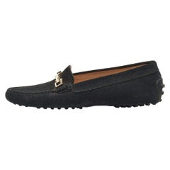 Tod's - Mocassins en daim noir Taille 37