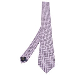 Cravatta Ermenegildo Zegna in seta Jacquard Viola