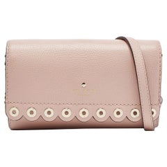 Kate Spade Light Pink Leather Paloma Road Flap Crossbody Bag