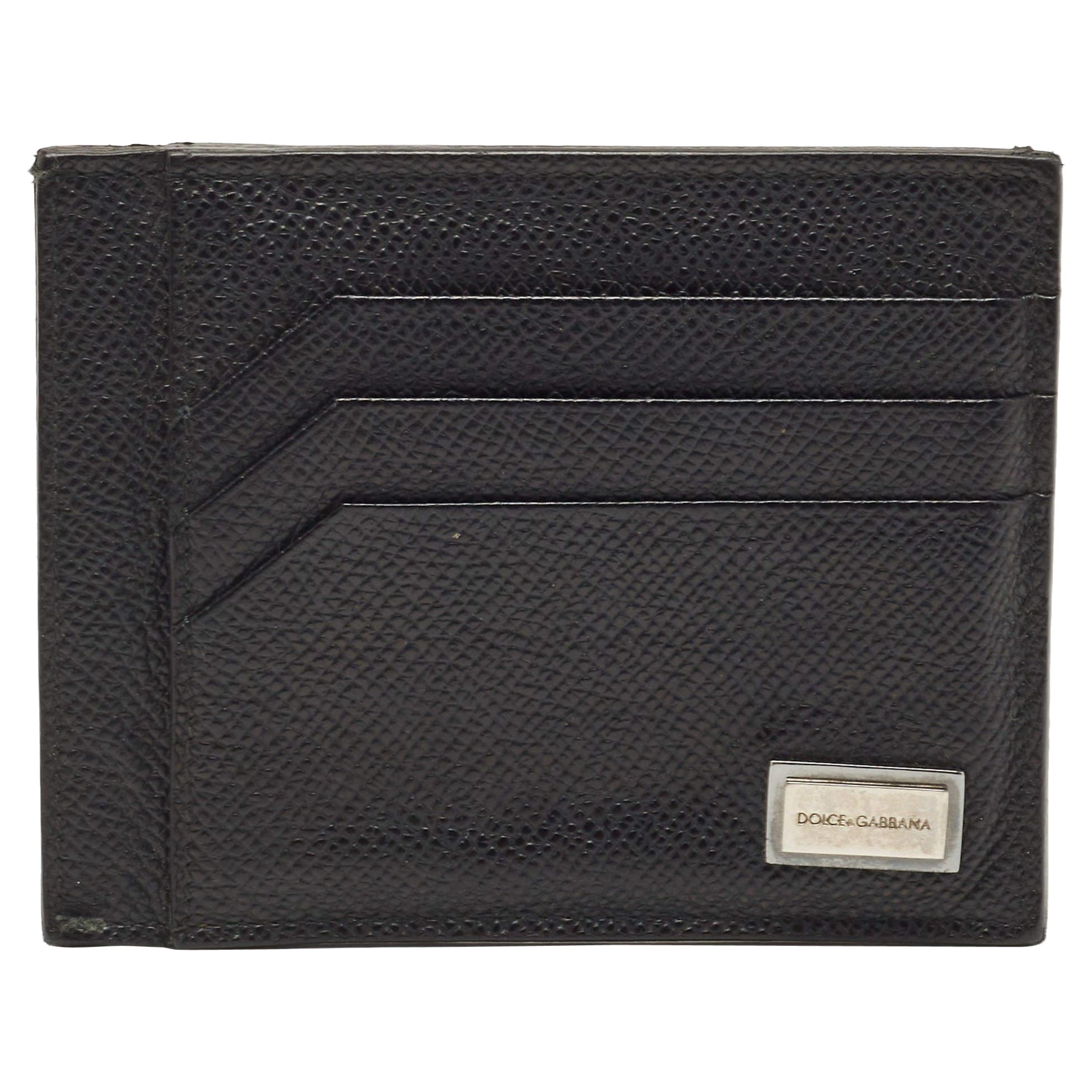 Dolce & Gabbana Portacarte 6CC in pelle nera