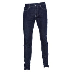Kenzo, jean bleu marine à poches avec logo patch