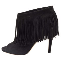 Jimmy Choo Black Suede Daxen Booties Size 39.5