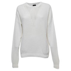 Joseph Maglione in maglia di misto cotone bianco sporco XL