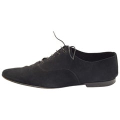 Dior Black Suede Lace Up Oxfords Size 41