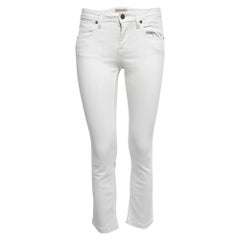 Burberry Brit - Jean court Alperton blanc taille S 27"