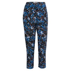 Pantalon à cordon en soie imprimé abstrait multicolore Marni M