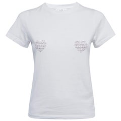 Victoria Victoria Beckham Love Print Baumwolle Rundhalsausschnitt Kurzarm T-Shirt S