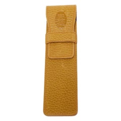 Cartier Tan Leather Flap Pen Pouch