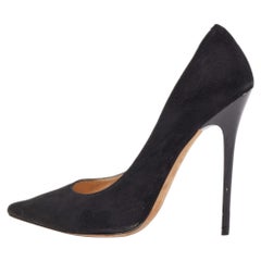 Jimmy Choo Schwarze Romy Pumps aus Wildleder Größe 37.5