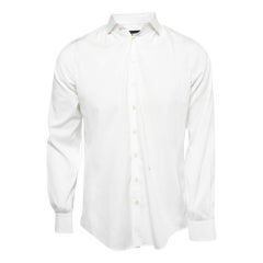 Dsquared2 White Cotton Button Front Full Sleeve Shirt S