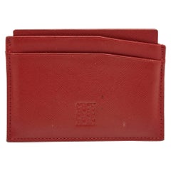 Tarjetero de piel rojo Carolina Herrera