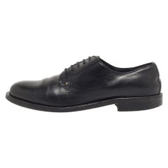 Derby con cordones de cuero negro Valentino Talla 38