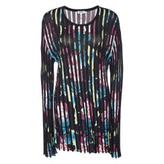 Kenzo - Mini abito in maglia a righe floreali multicolore I.L.A.